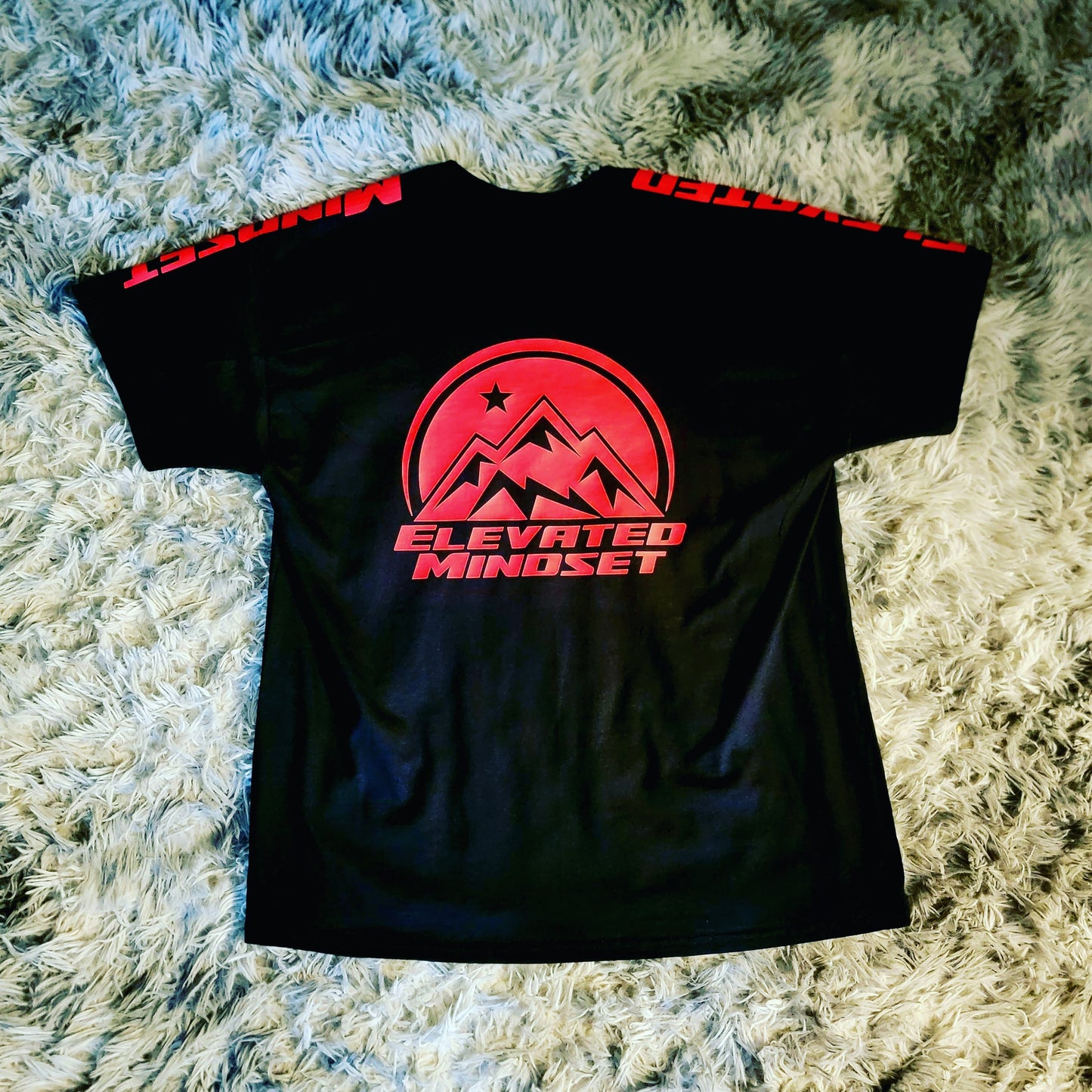 Elevated Mindset Signature Tee (Black/Red)