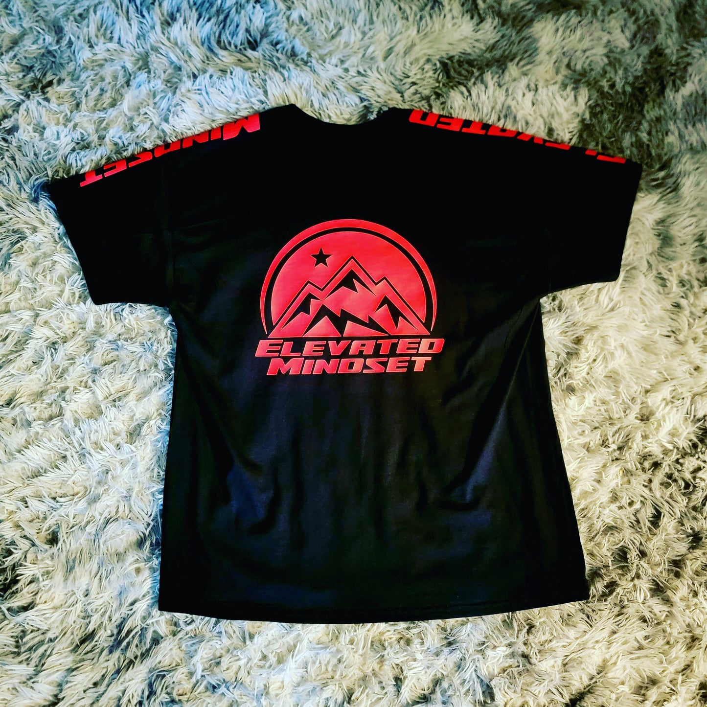 Elevated Mindset Signature Tee (Black/Red)