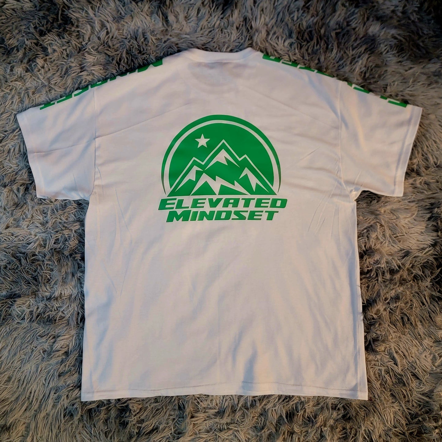 Elevated Mindset Signature Tee (White/Lime)