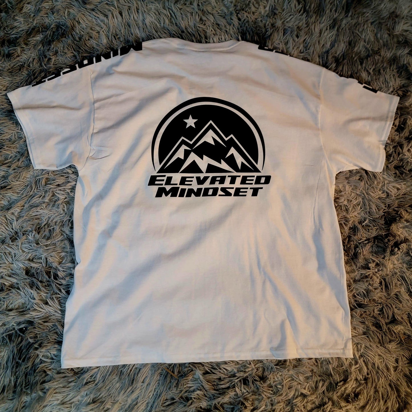 Elevated Mindset Signature Tee (White/Black)